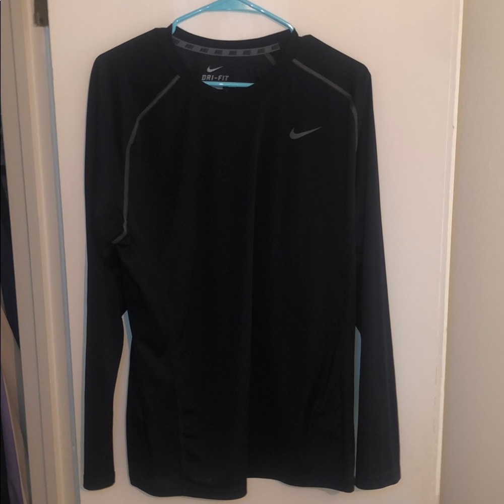 Long sleeve black dri fit shirt